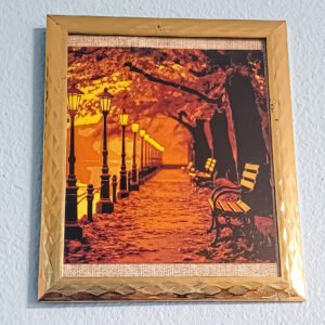 3D Printed Picture- Autumn Park Bench