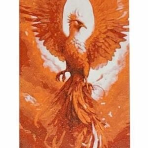 The Phoenix Ascent: Textured Bookmark